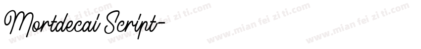 Mortdecai Script字体转换